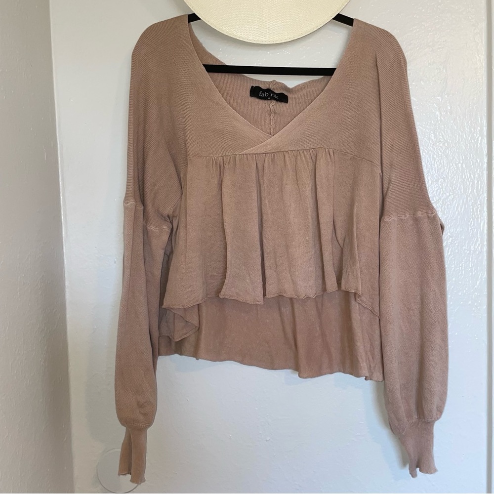 Fab’rik flowy cropped sweater